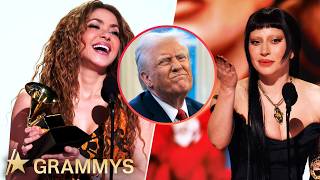 Lady Gaga, Shakira, Trevor Noah & More Stars Target Trump, Advocate for DEI at Grammys