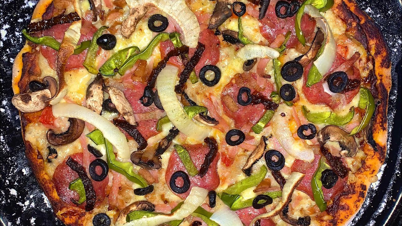 How to make an Easy Pizza with Secret Tip including Dough Recipe - YouTube