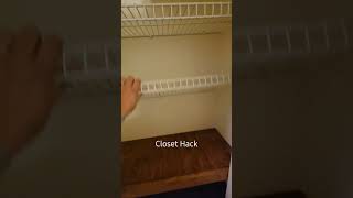 Wire Shelf Hack #carpentry #diy #carpenter #customcloset #closet #diyprojects #dewalt #milwaukee