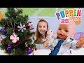 Puppen Mama - Ayca und Lolly schmücken den Weihnachtsbaum