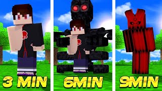 A CADA 3 MINUTOS DOS MODOS DE YOUTUBERS DE NARUTO 𝗡𝗢 MINECRAFT POCKET EDITION !! ‹ Ine ›