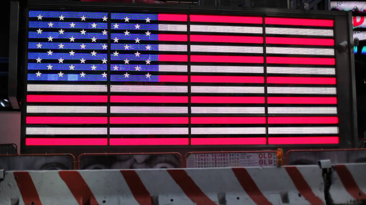 Neon American Flag Wallpaper