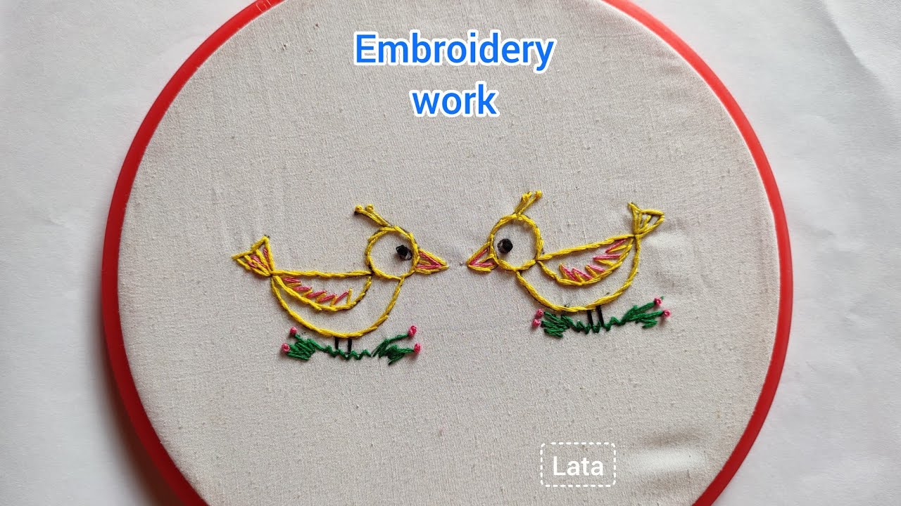 Warli Bird Embroidery Design | Animal Embroidery | Handwork | Hand Stitches | Embroidery Work