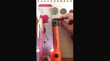 Garrett Pro Pointer vs. Deteknix metal recognition test, note random beeping with no metal target.