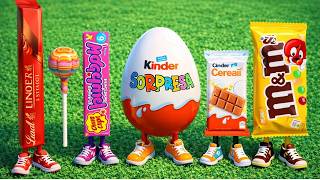 #Chocolate Bar &amp; Kinder Surprise #asmr  Unboxing | Satisfying Candy Unwrapping #asmr #candyopening