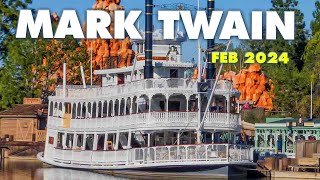 Mark Twain is back! | Full tour around Rivers of America | 2024-02-28