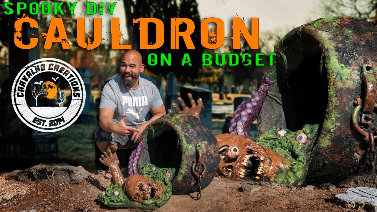 Spooky DIY Cauldron on a Budget – Easy Halloween Prop Anyone Can Make!