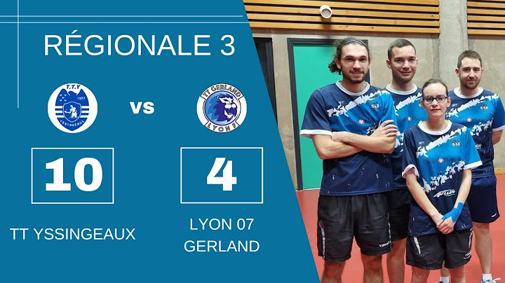 🏓R3 AURA : Une victoire au forceps face au TT Gerland !