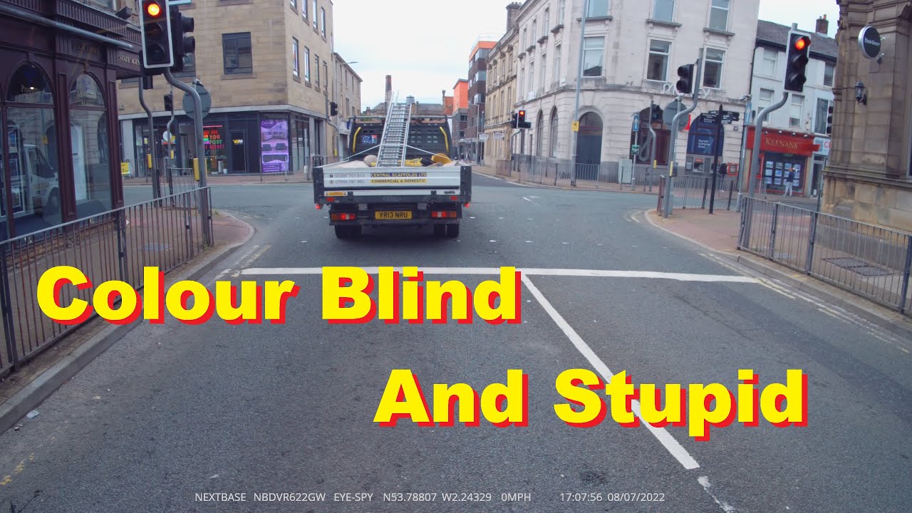 Dangerous Driver Runs 2 Red Lights Stinking of WEED - YouTube