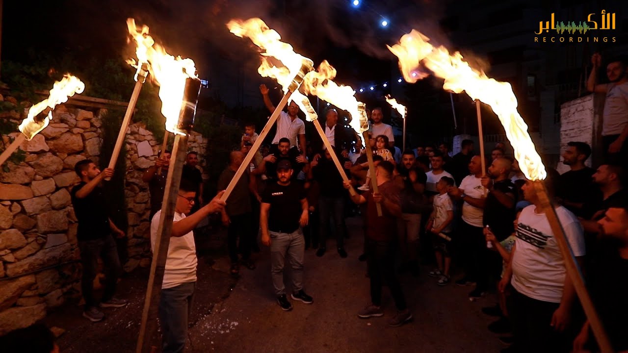استقبال ناااار🔥🔥 للعريس محمد الجنيدي مع الفنان مجد ابو غربية 🔥🔥T.Alakaber🔝