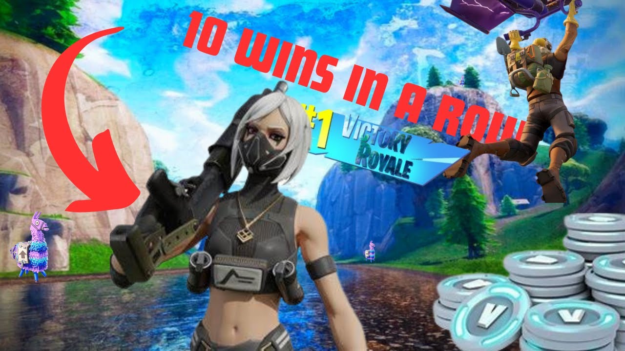 10 WINS IN A ROW CHALLENGE ON FORTNITE OG - YouTube