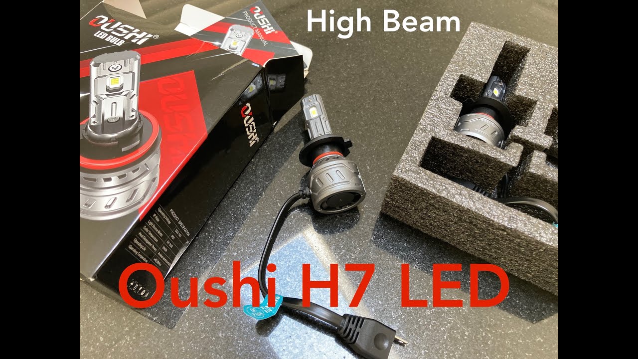 I de fleste tilfælde dækning klassisk Oushi H7 LED Unboxing Install and Test on a VW Jetta for High Beam use -  YouTube