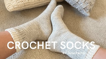 How to Crochet Top-Down Socks with Anatomically Shaped Heel