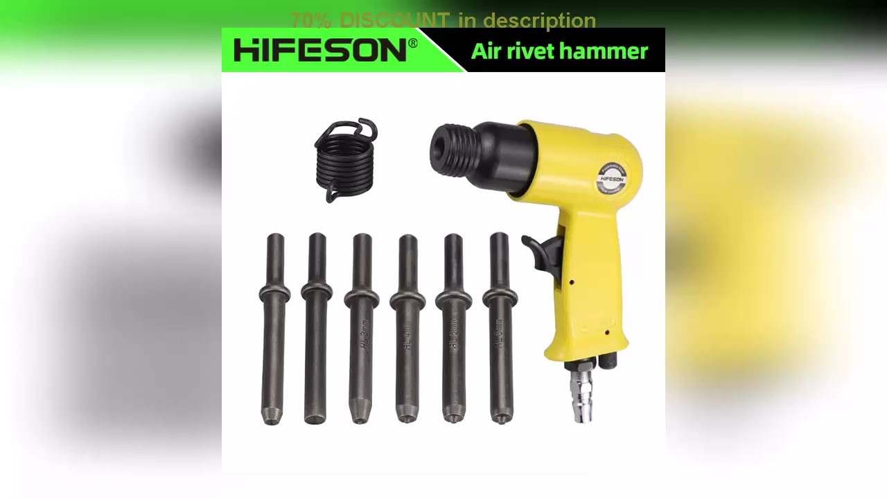 A must-have product! HIFESON Pneumatic Air Rivet Hammer Professional Handheld Semi-Tubular Rivets/