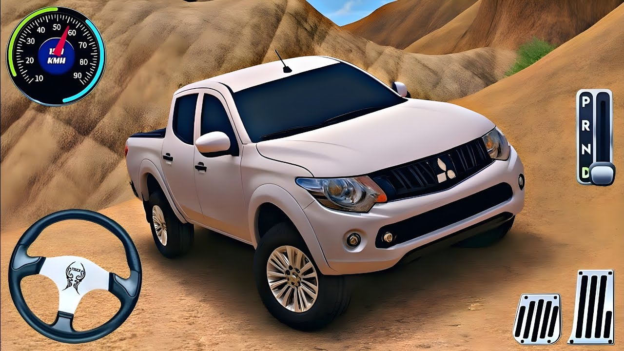 Realistic Mitsubishi Pickup Offroad Driving on Rocky Mountains | Android Gameplay