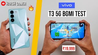 vivo T3 Pubg Test with FPS Meter, Heating & Battery Test | Best Gaming Phone Under ₹20,000? 🤔