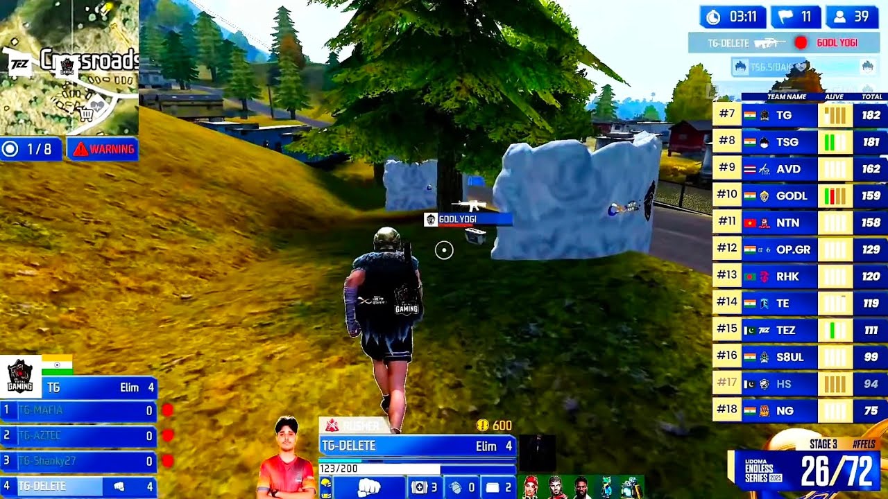 TOTAL GAMING VS GODLIKE ESPORTS 🔥💪 Delete 1v4 to Godlike Esports 🤌 