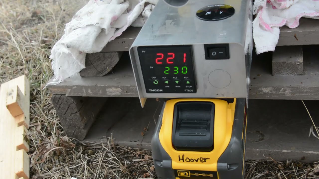 InstantVap Operating Temperature Rise & Fall When Sublimating Oxalic Acid for Varroa Mite Treatment