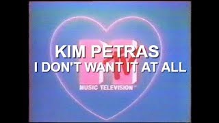 i dont want it at all - kim petras (lyrics)