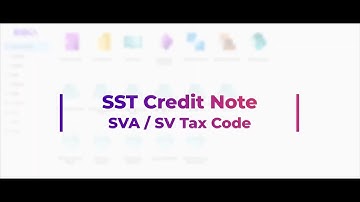 When to Use SVA / SV Tax Code when Issuing Credit Note - Alpine Accounting Software