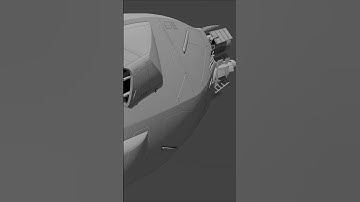 SpaceShip Modeling TimeLapse Part 25 DoorPanels  Short