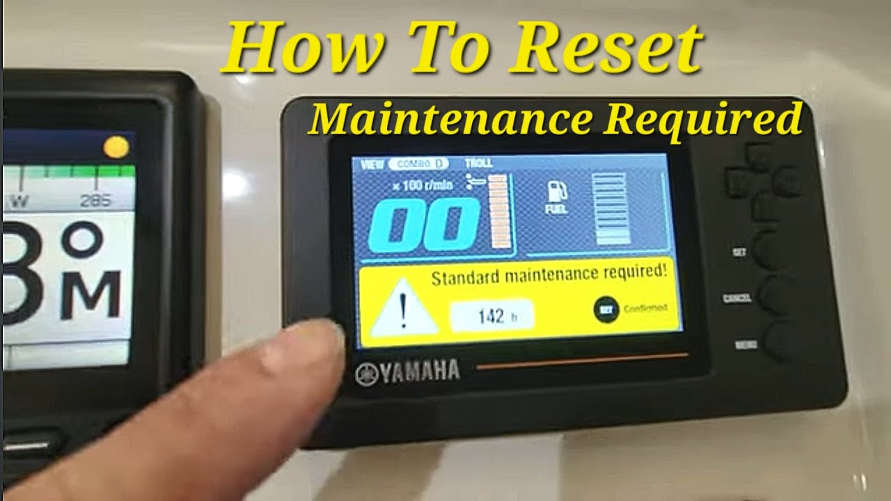 How to Reset Oil Maintenance Reminder on your Yamaha Outboard, Standard
