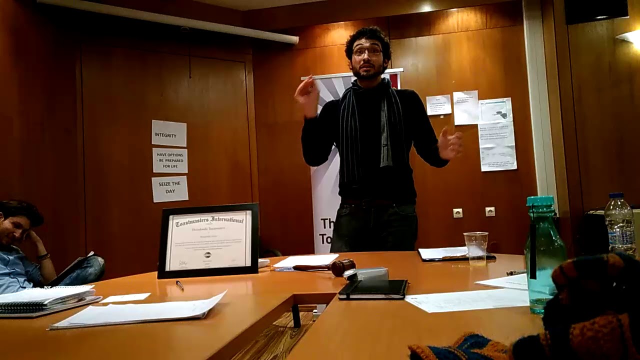 Toastmasters Evaluation of the second speech - YouTube