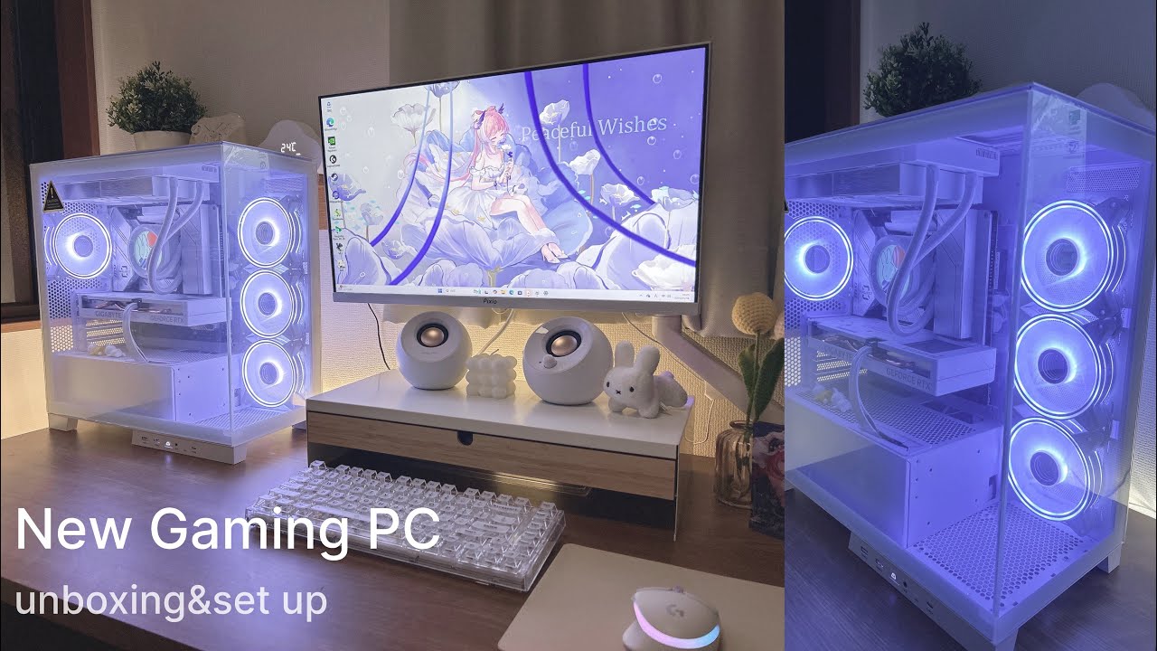 Game vlog￤念願の白ゲーミングPCを購入￤開封&set up￤鳴潮を高画質で遊ぶ🎮￤storm 新界2￤