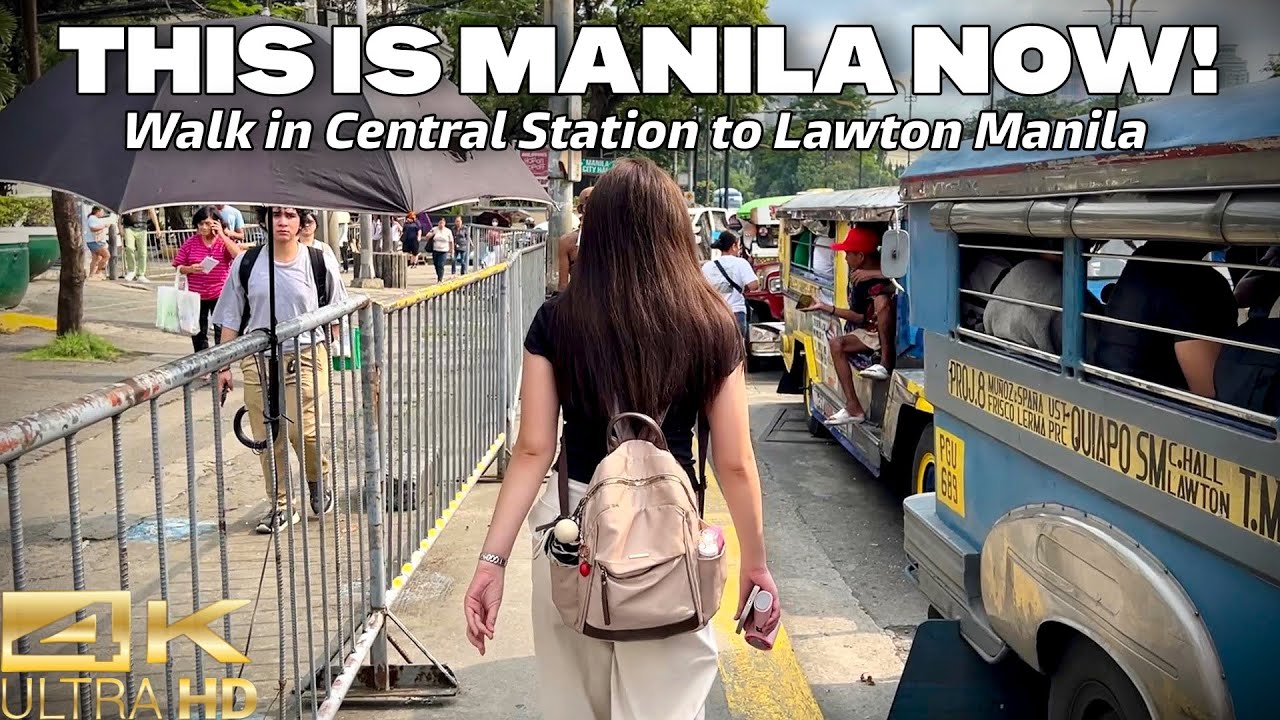 This Is MANILA Now! | Walk From Central Station to Lawton Manila [4K] 🇵🇭