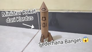 Cara Membuat Miniatur Roket Mainan dari Kardus | Miniatur Roket dari Kardus