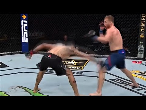 Tony Ferguson Punching Justin Gaethje's Legs