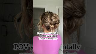 POV: YOU ACCIDENTALLY CREATE THIS STUNNING BOHO UPDO