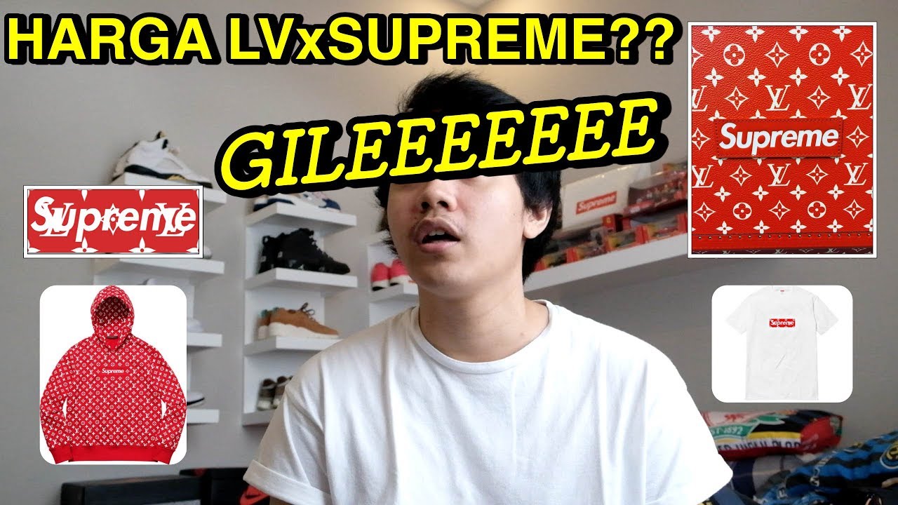 Berapa Harga LOUIS VUITTON X SUPREME?????? - YouTube