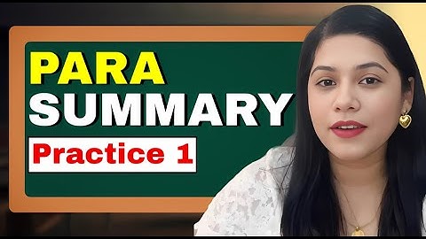 Para Summary Trick No One Told You | Practice Set 1 | CAT 2025 | Deepika Awasthi