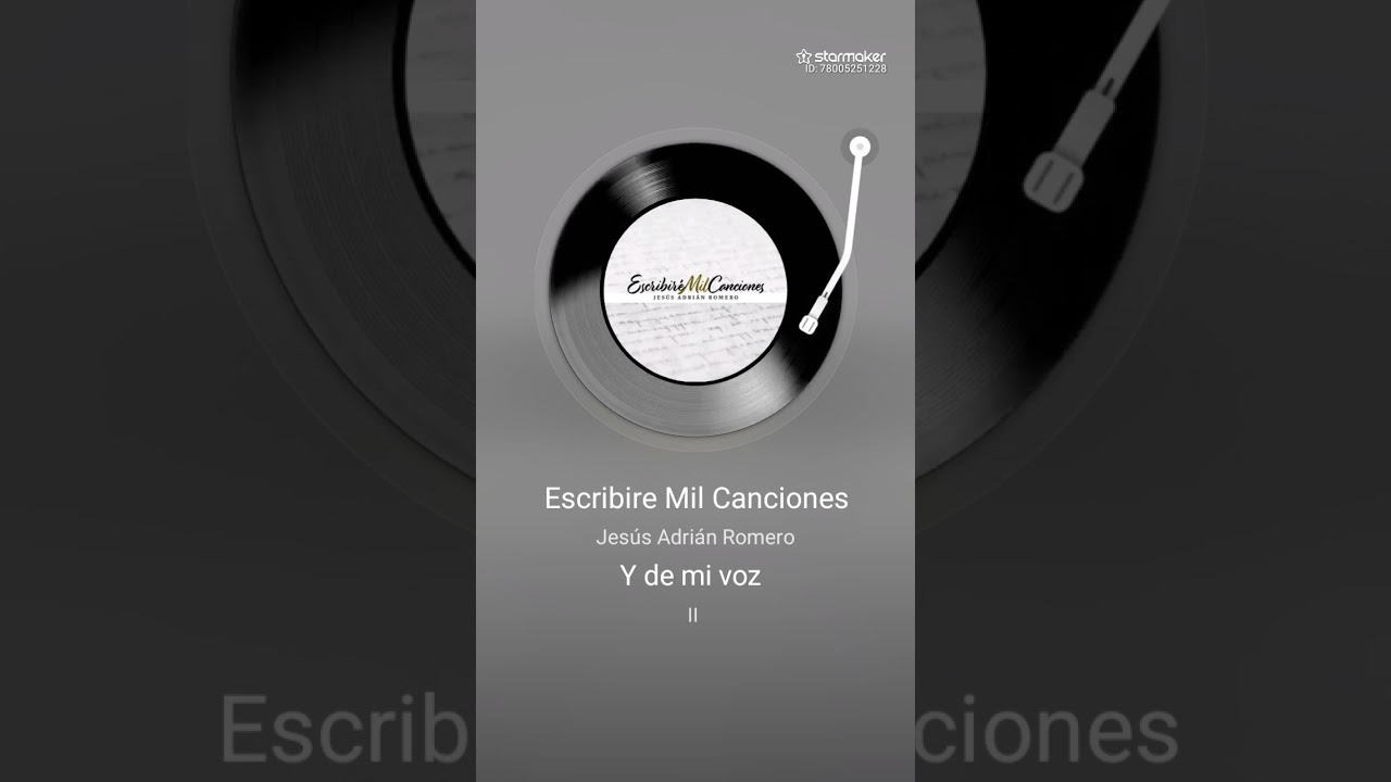Escribiré mil canciones cover.          