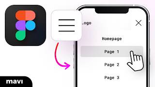 Create a Functional HAMBURGER MENU NAVIGATION in Figma (Tutorial) screenshot 4