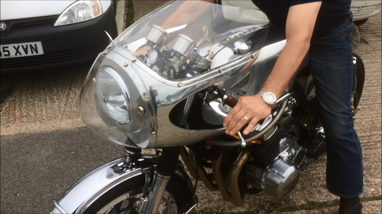 Honda CB750 Cafe Racer SOUND CHECK - YouTube