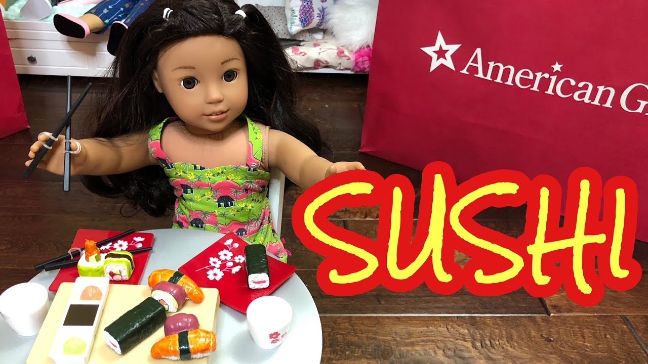 american girl doll sushi set
