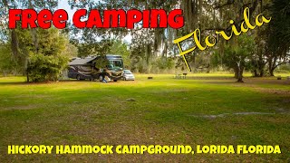 Free Camping- Hickory Hammock Campground Review- Lorida, Florida