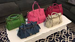 Dooney collection of satchels small medium and pink Clayton satchel