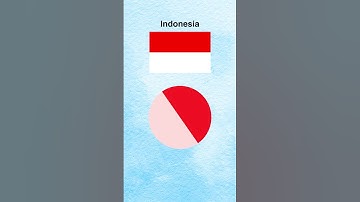 What Color Does the Indonesian Flag Mix Into by Precise Proportions? #shorts #mixedflags
