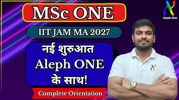 Msc ONE | IIT JAM Mathematics 2027 | Complete Preparation Roadmap