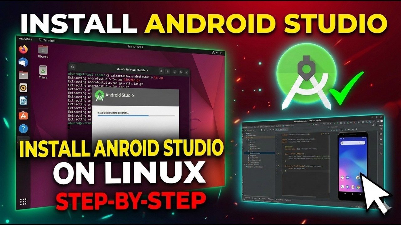 How to Install Android Studio on Linux (Step-by-Step Guide) - YouTube