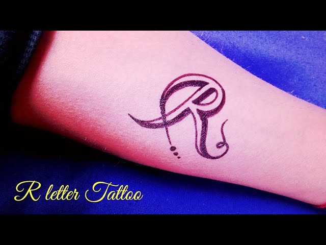 Letter R Tattoo  Cool wrist tattoos Tattoo designs wrist Wrist tattoos  for guys