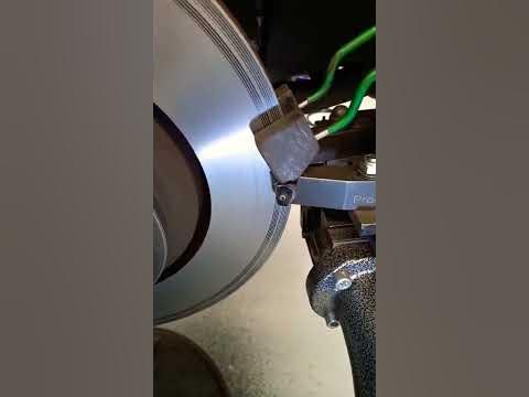 Brake rotor resurfacing - YouTube