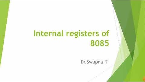 Internal Registers of 8085 Microprocessor