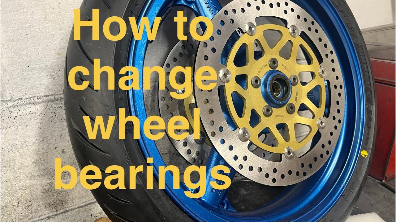 Как заменить подшипники колеса мотоцикла с помощью простых инструментов