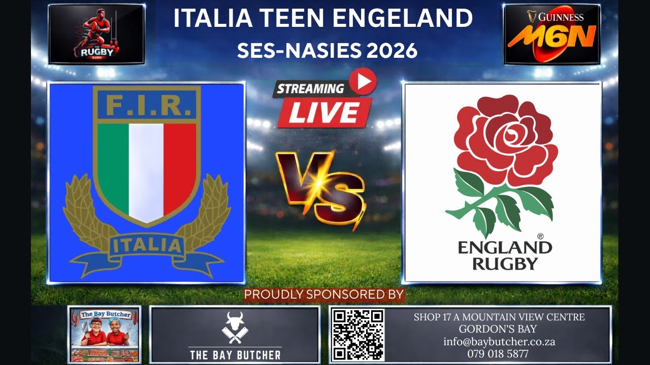 Italy vs England 2026 Six Nations Live Commentary In Afrikaans - YouTube