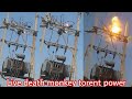 Accident electric shock  live death on torrent electrical open transformer monkeyshock