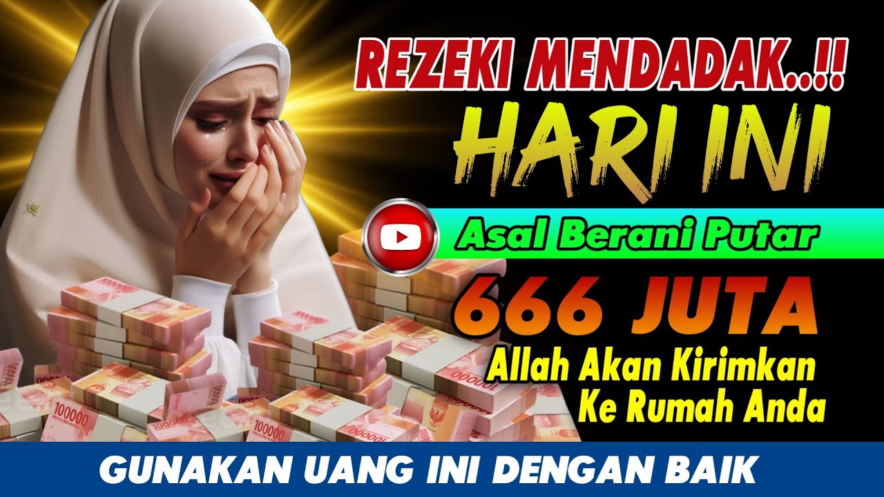 SELAMAT ANDA BERUNTUNG.‼️PUTAR SEKARANG ANDA AKAN TERIMA REZEKI LANGSUNG DARI MALAIKAT JIBRIL